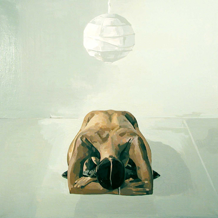 Nude with Paper Lantern by Ingrid Capozzoli Flinn